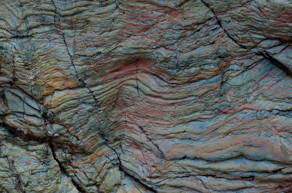 abstract on the rocks