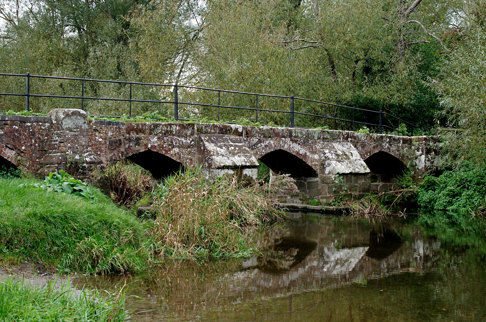 16thC pack horse bridge: River Blythe