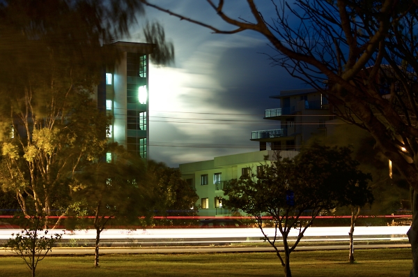 Full moon rising