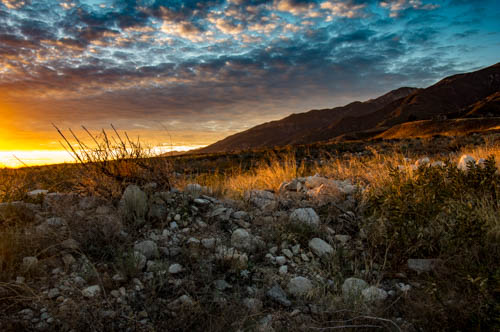 Sunset at North Etiwanda Preserve November 2016