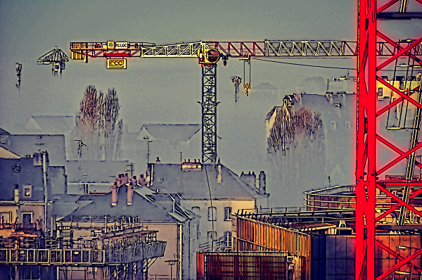 Mist clearing - cartoon style