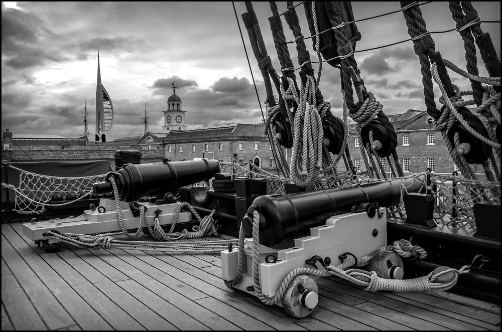 Top Deck Cannon on HMS Victory
