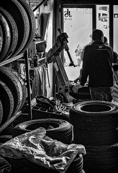 At a Tire Dealer