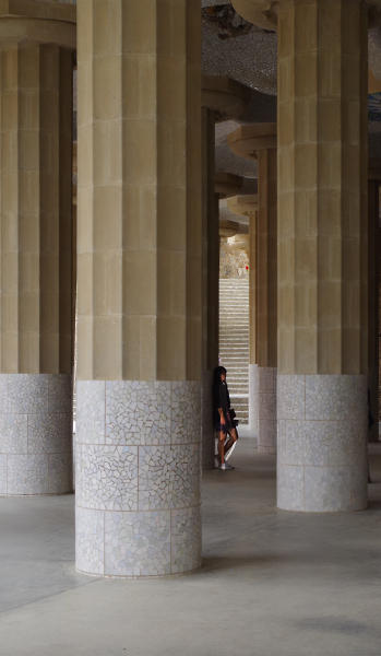 Taking A Timeout in Park Guell, Barcelona