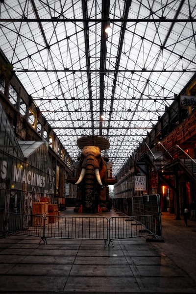 The ultimate steampunk elephant at rest
