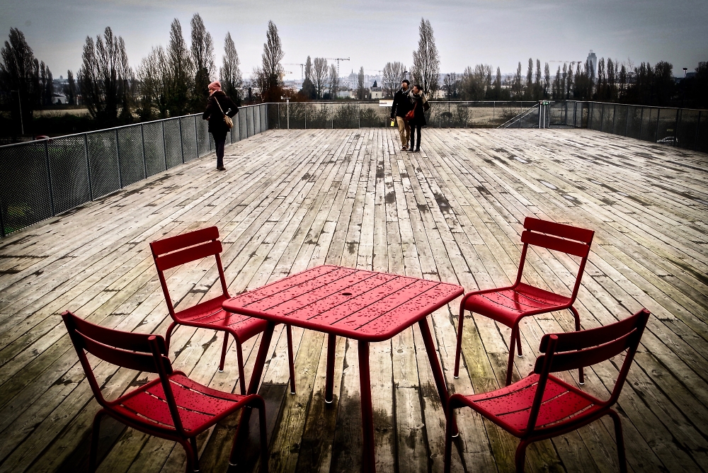 A deck of chairs