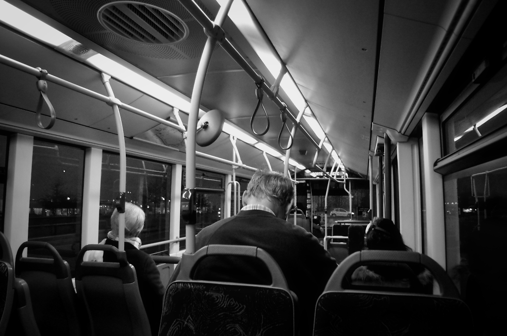 Early morning bus