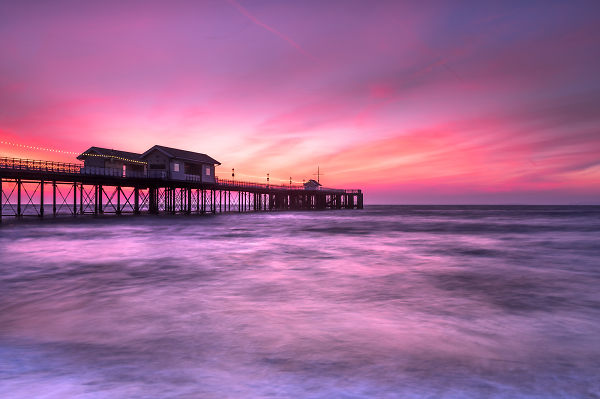 Penarth Pier pre-sunrise
