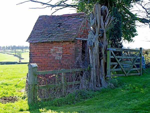 The original brick building