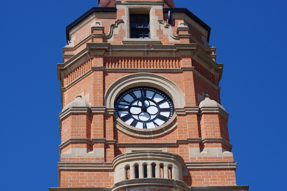 Viewing Photo Clock tower, Victoria Baths, Nottingham Pentax User