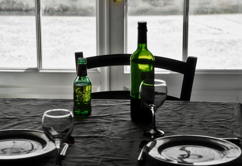 Two green bottles and the actual culmination of history