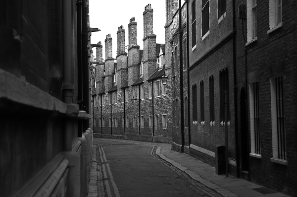 down the ally