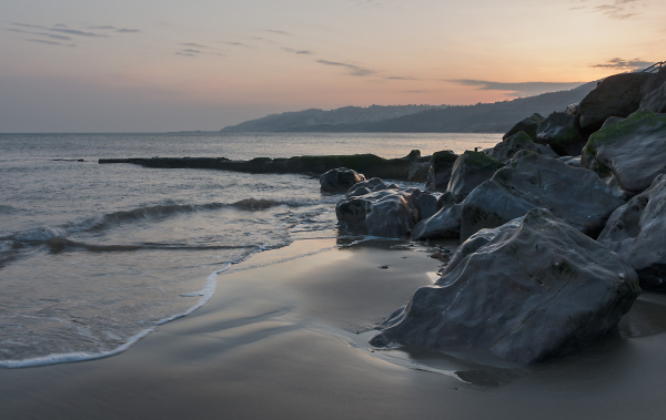 Dusk over Lyme Bay
