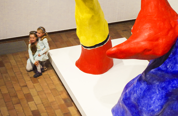 Tiny Visitors to Miro Art Gallery, Barcelona