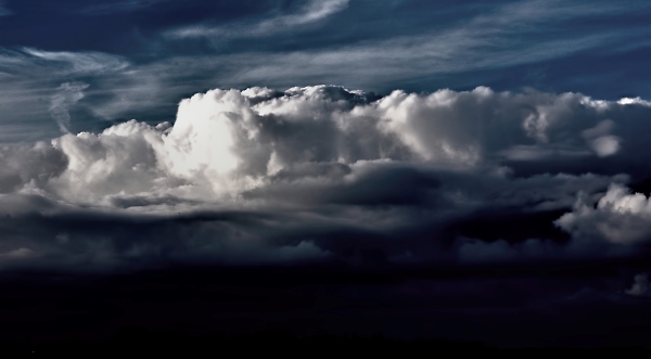Evening Light with approaching Storm