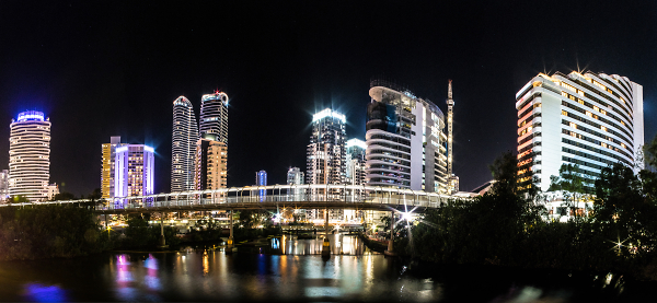 Gold Coast Night Panorama