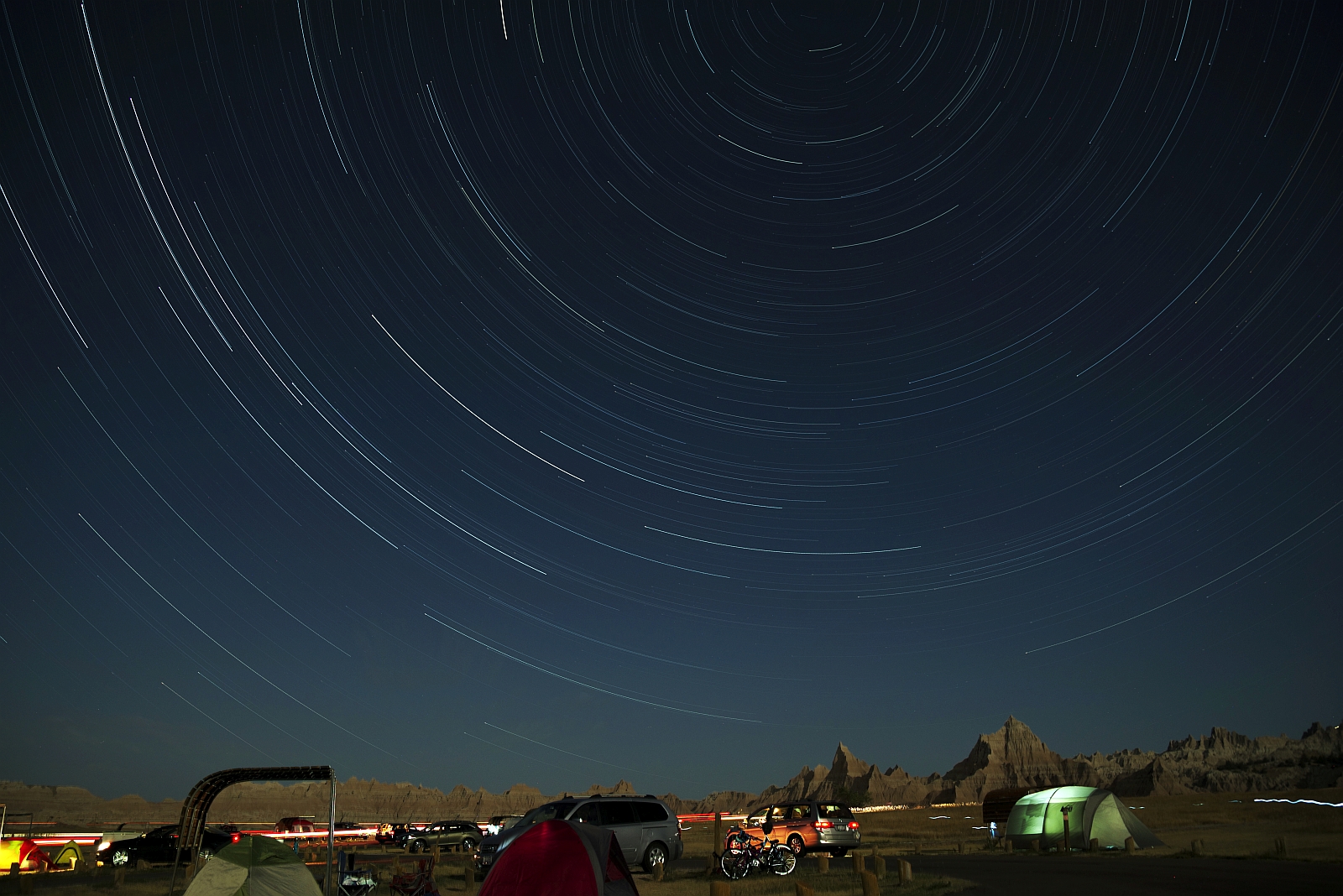 Star Trails over the Prairie