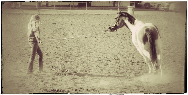 Cassidy & Her New Four Legged Friend