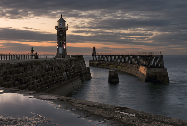 Evening on Whitby East Pier