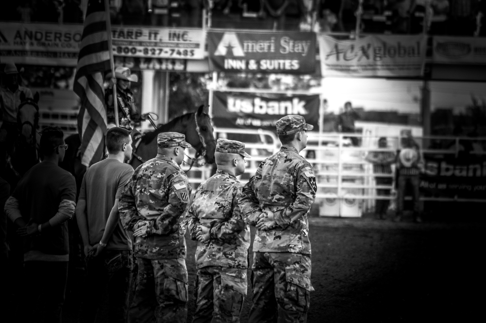 Military Night At The Moses Lake Roundup Rodeo 2017