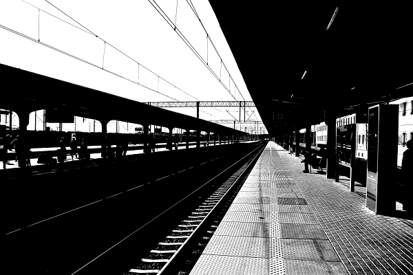 Waiting for a train