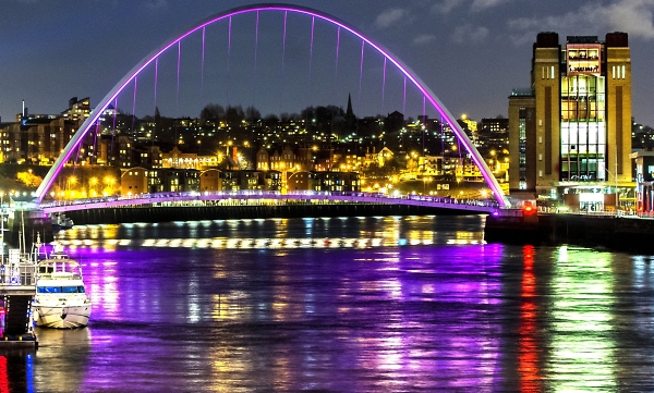 The river ran purple