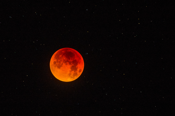 The Stars and The Moon From The Mexico Sky