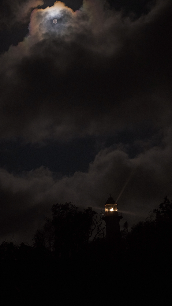 Lighthouse and the Moon