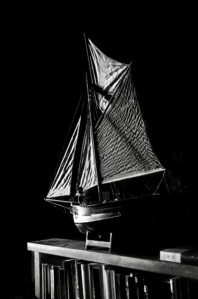 Dark yacht