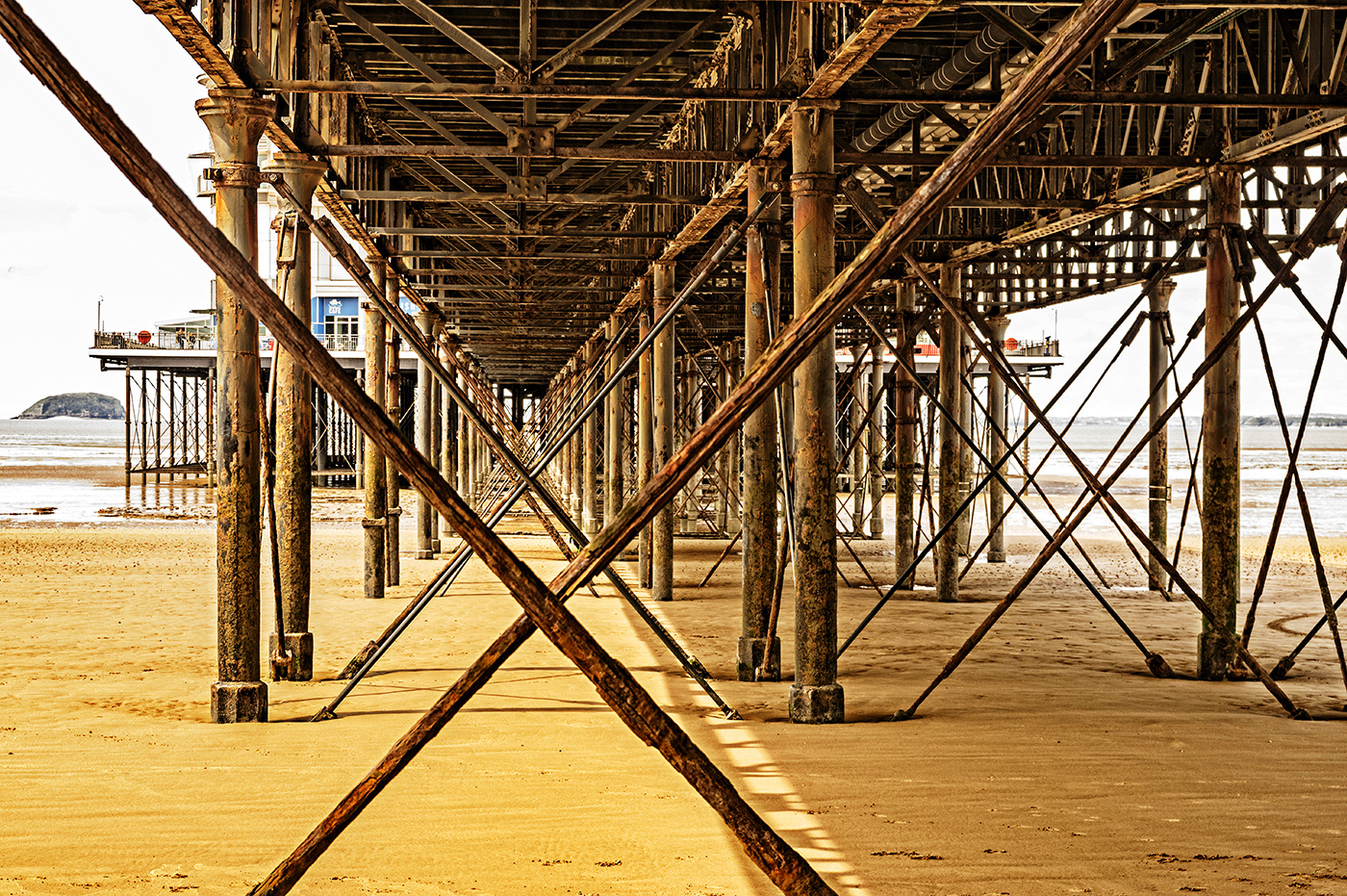 Under the Grand Pier.