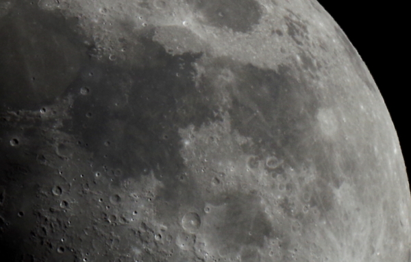 Five Lunar 'Seas'