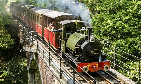 Steam in a rural setting