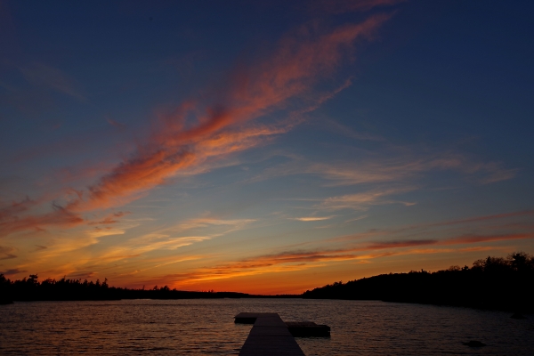 Sunset over the Lake