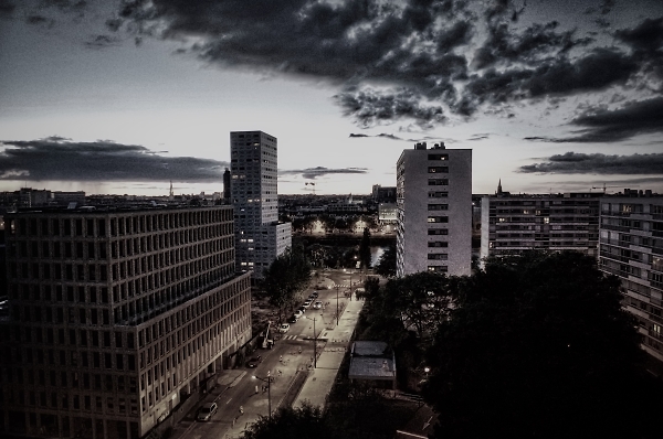 View from a window - bleached