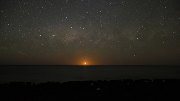 Hamelin Pools at night