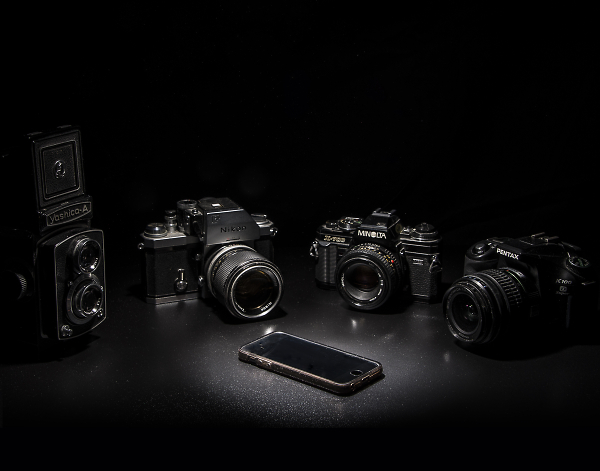 �volution des cam�ras - Evolution of the cameras