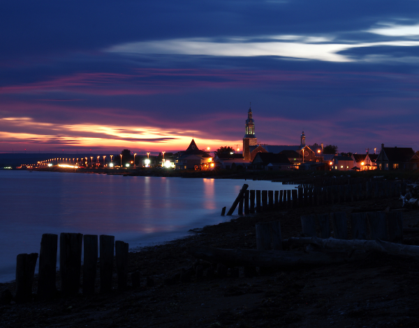 Town of Bonaventure in the evening