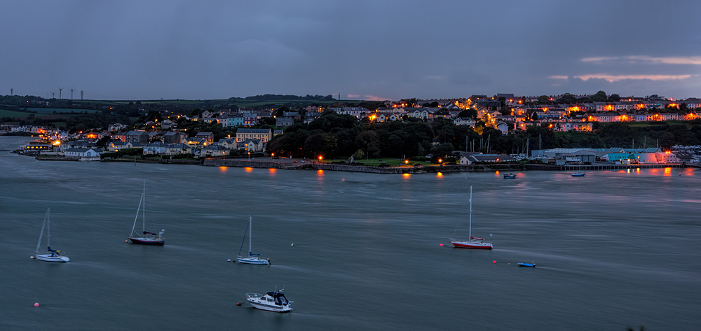 Haven waterway Pembroke early evening