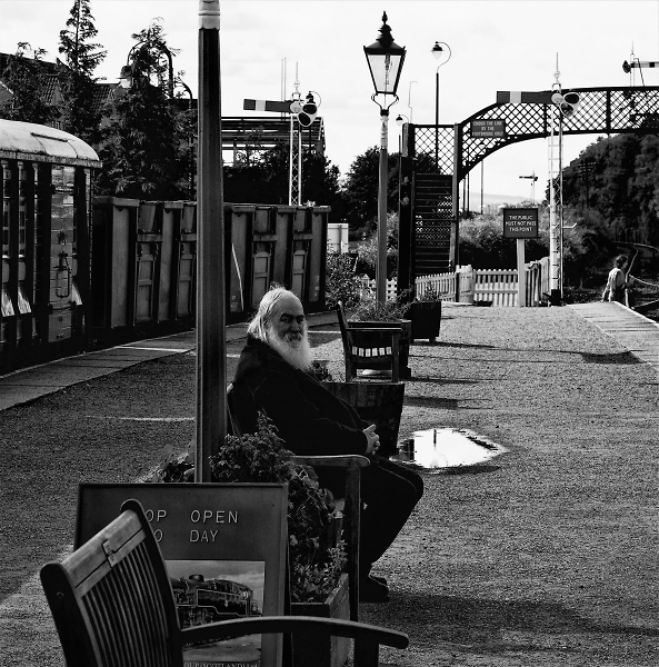 Waiting for a Train.