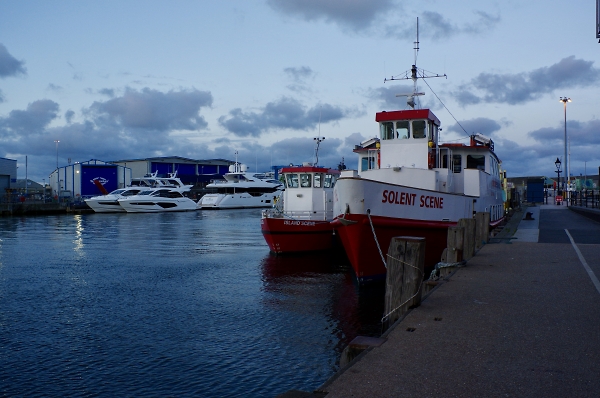 Poole Quay early today.