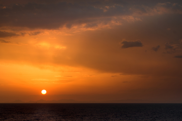 Sunset over the Mediterranean Sea