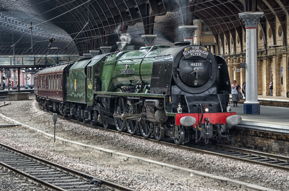 Duchess of Sutherland in York station.