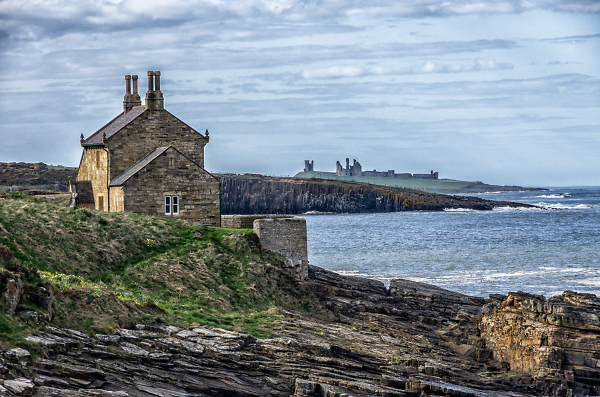 House and Castle. Northumberland.