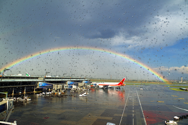 Through the window at Frankfurt airport