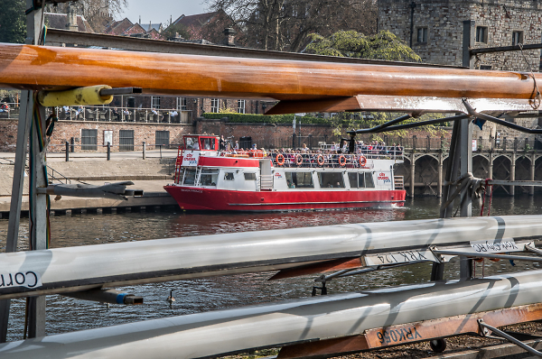 A busy day on the river.
