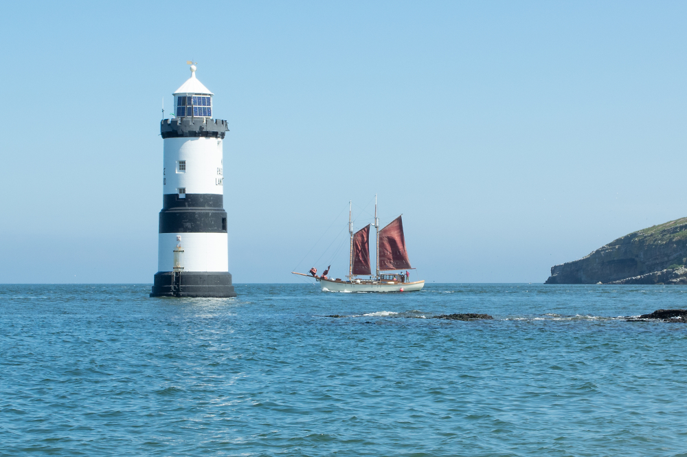 Red sails at Penmon Point
