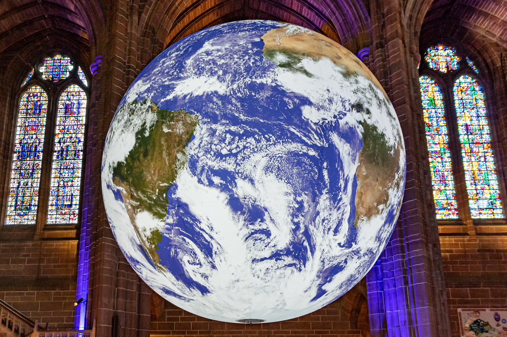Gaia Earth simulation event at Liverpool Anglican Cathedral June 2019