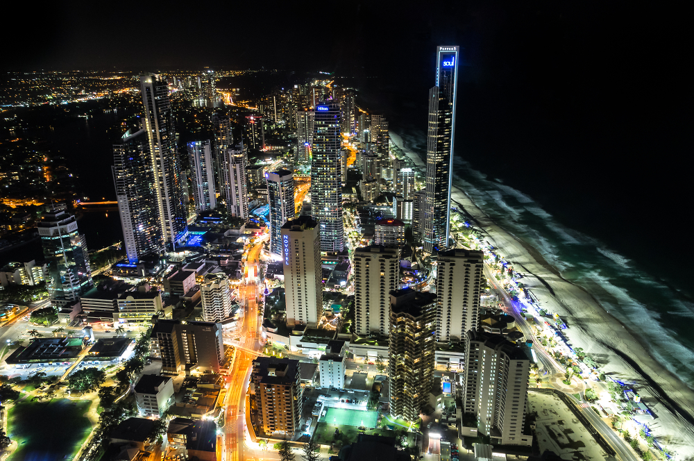 Surfers Paradise by night