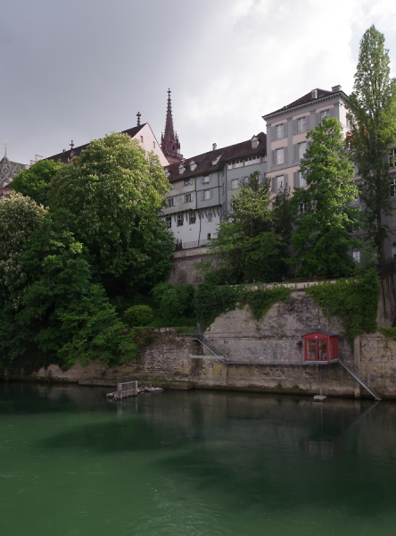 Old Basel riverbank