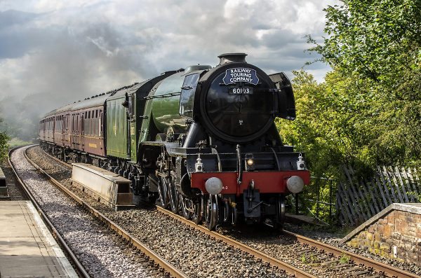Flying Scotsman at speed